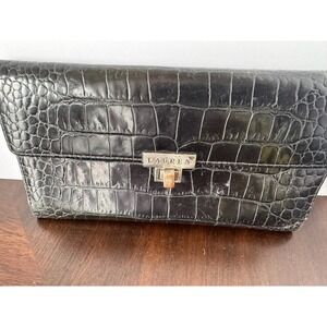 Polo Ralph Lauren Women's Black Wallet - Stylish & Durable Accessory